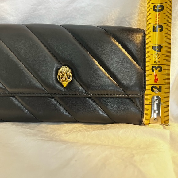 Kurt Geiger Black London SoHo Leather Wallet on Chain - Picture 6 of 9